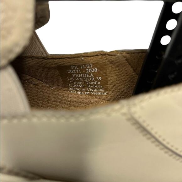 OluKai Tan Flats Slip-On Shoes with Breathable Fabric - Picture 3 of 5